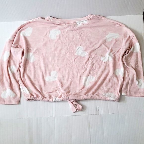 Secret Treasures-Pink Sweater w/White Hearts - Picture 2 of 8